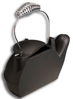 Condar Half Kettle - black with chrome handle